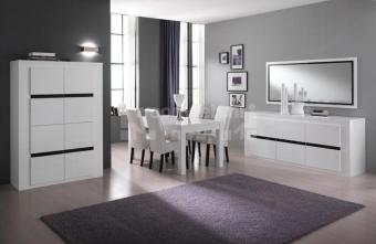 Woonkamer Tania White Black